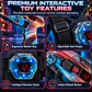 🔫 Laser Battle Set: 2 Blasters & Vests, 90ft Range, Safe Infrared, for Family Fun