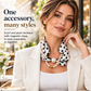 🧣 Pearl Scarf Necklace: Elegant Finishing Touch, Multi-Color, for Casual & Occasion Wear