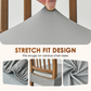 🪑 PU Leather Chair Seat Cover: Waterproof, Stretch Fit, Non-Slip, Easy Clean