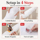 🐧 Penguin Banister Decor: LED Lights, Sliding Plush Trio, Festive Stair Decoration