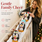 🐧 Penguin Banister Decor: LED Lights, Sliding Plush Trio, Festive Stair Decoration
