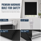 🪟 100% Blackout Roller Blind: 3-Layer Fabric, Heat Block, No-Drill Clamp, Child-Safe