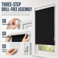 🪟 100% Blackout Roller Blind: 3-Layer Fabric, Heat Block, No-Drill Clamp, Child-Safe