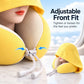 🧳 Hooded Travel Neck Pillow: U-Shape Support, Breathable Fabric, Adjustable, with Pouch