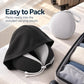 🧳 Hooded Travel Neck Pillow: U-Shape Support, Breathable Fabric, Adjustable, with Pouch