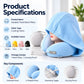 🧳 Hooded Travel Neck Pillow: U-Shape Support, Breathable Fabric, Adjustable, with Pouch