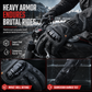 🏍️ Winter Motorcycle Gloves: Waterproof, Knuckle Armor, Plush Lining, Extended Gauntlet