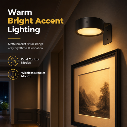 💡 Remote LED Wall Light: 100 Lumens, 13 Colors, Peel & Stick, No Wiring, Warm Glow