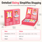 🧲 Magnetic Princess Dress-Up Puzzle: Mess-Free, Portable Case, Ages 3-6, Creative Play