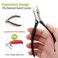 🦶 25° Angled Toenail Clipper Set: 8mm Wide Jaw, Ergonomic Grip, Safety Cap, for Thick Nails