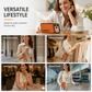 👜 Crossbody Wallet Phone Case: RFID Blocking, Kickstand, 360° Shockproof, PU Leather