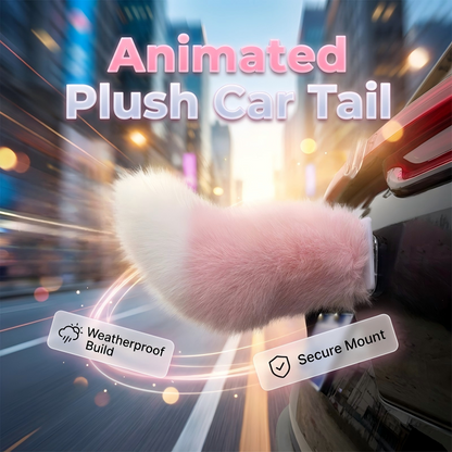 🚗 Animated Plush Car Tail: Voice/Remote/Pat Control, USB Rechargeable, Weatherproof