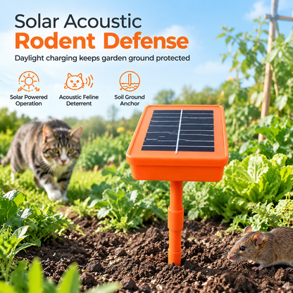 🌱 50% Off Now 🐱 Solar Cat-Meow Rodent Repeller — 130 dB & Weatherproof 🌞