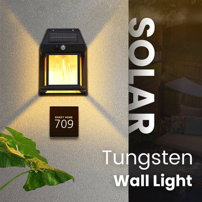 ☀️ Solar Motion Sensor Wall Light: 3 Modes, 120° Detection, IP65, No Wiring