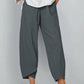 📢Last Day Special Price :￡11.99!!👖✨Vintage Asymmetrical Elastic Waist Pockets Pants – Unique Design, Comfortable Fit & Functional Style🌸
