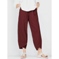 📢Last Day Special Price :￡11.99!!👖✨Vintage Asymmetrical Elastic Waist Pockets Pants – Unique Design, Comfortable Fit & Functional Style🌸