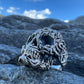Gothic Death Skull Ring - Sterling Silver Skull Ring