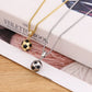 Personalized Name Football Necklace