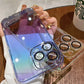 Light-colored Clear Lens Protection Case Cover For iPhone