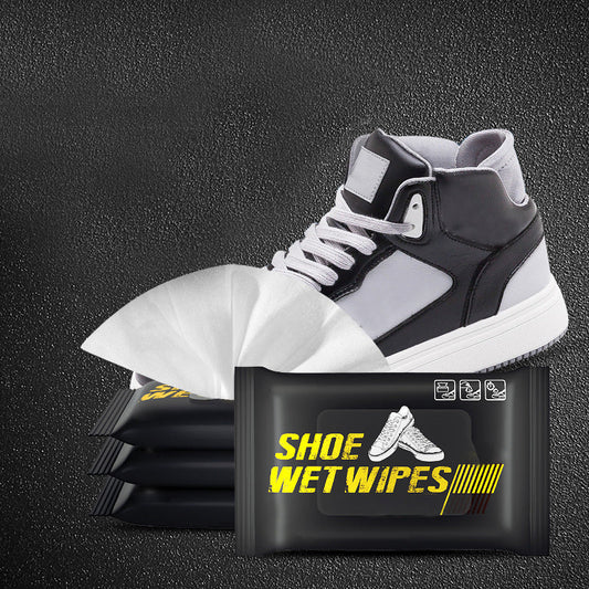 White shoe cleaning wet wipes