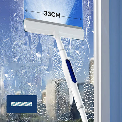Double-sided spray expansion window cleaner